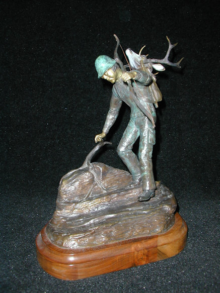 Last Trip Down Blacktail Deer Bronze Sculpture