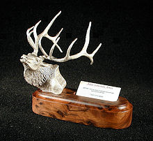 Exalted Ruler - Bull Elk Silver Sculpture